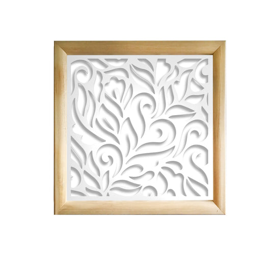 DECOR  - Moduli Decorativi in Legno e PVC Misura: 73x73 cm, Colore: bianco