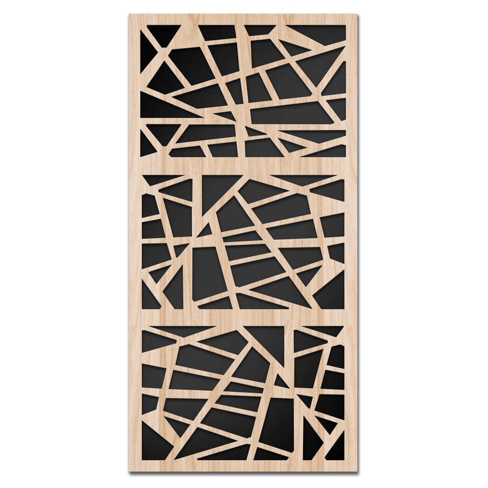 DIAGONAL - Quadro arredo LASERCUT composito Legno e PVC Misura: 70x140 cm