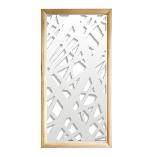 DIAGONAL LARGE - Moduli Decorativi in Legno e PVC Misura: 47x94 cm, Colore: bianco