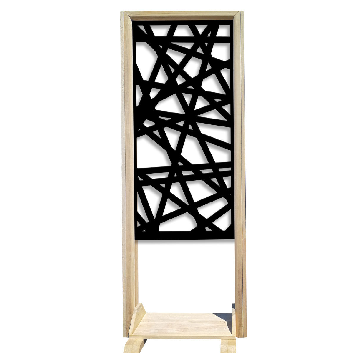 DIAGONAL MEDIUM - Separè  - Paravento modulabile - 70x190cm - in Legno e PVC Colore: nero