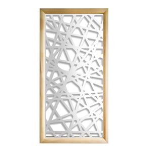 DIAGONAL SMALL  - Moduli Decorativi in Legno e PVC Colore: bianco, Misura: 47x94 cm