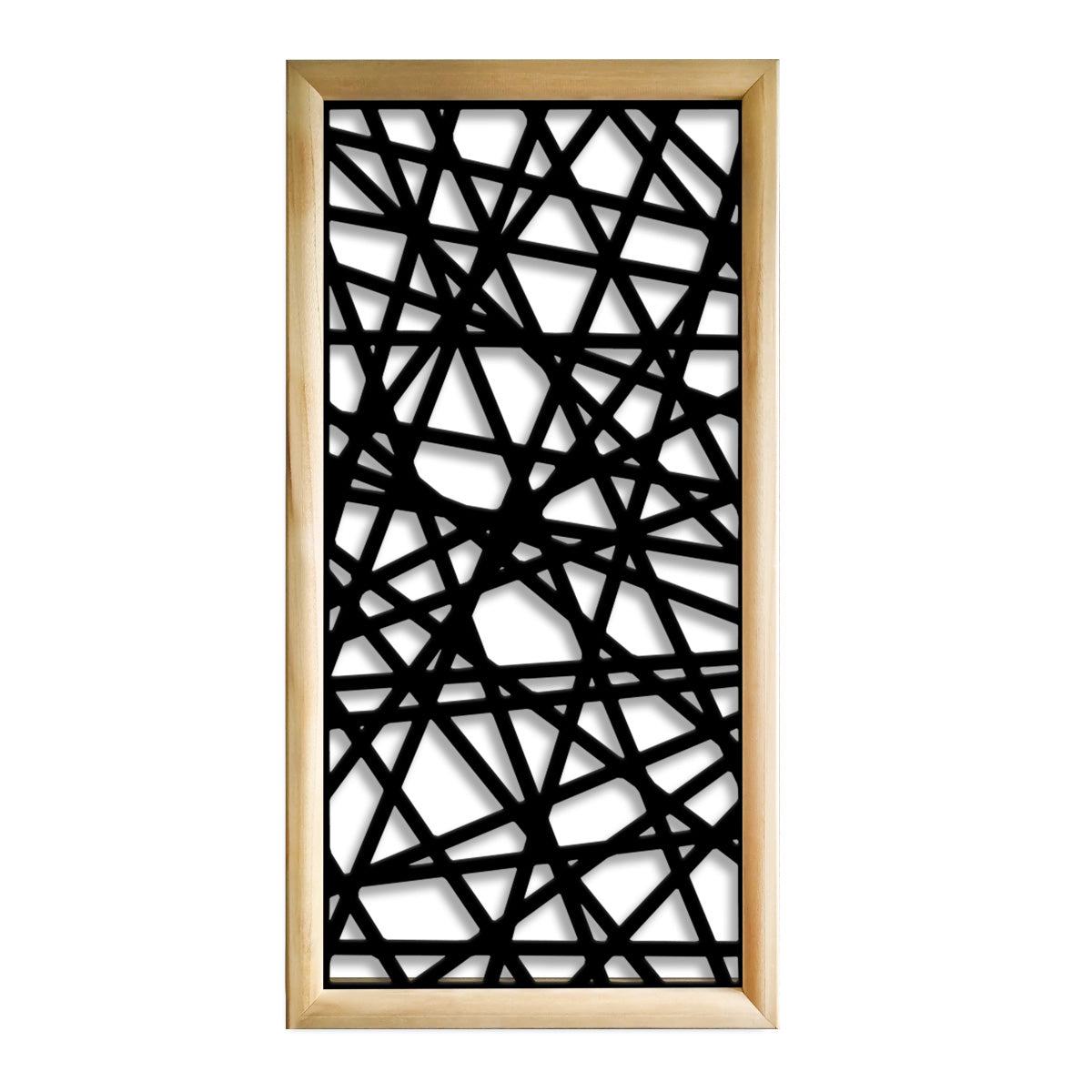 DIAGONAL SMALL  - Moduli Decorativi in Legno e PVC Colore: nero, Misura: 73x148 cm