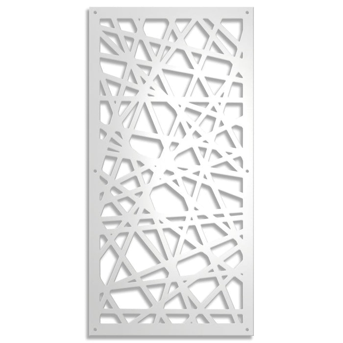 DIAGONAL SMALL - Pannello traforato in PVC - 10mm spessore Colore: bianco, Misura: 73x148 cm