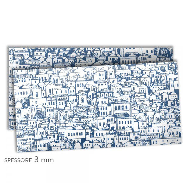 DOMUS - Paraschizzi da cucina in PVC flessibile - Misura 120x60cm spessore 3mm Colore: Blu