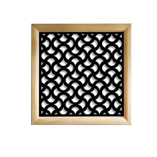 DROPS  - Moduli Decorativi in Legno e PVC Misura: 48x48 cm, Colore: nero