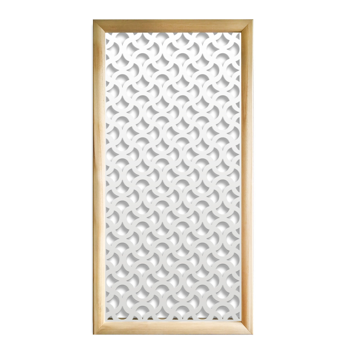 DROPS  - Moduli Decorativi in Legno e PVC Misura: 73x148 cm, Colore: bianco