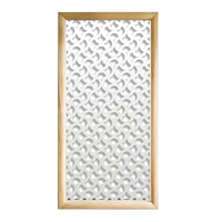 DROPS  - Moduli Decorativi in Legno e PVC Misura: 73x148 cm, Colore: bianco