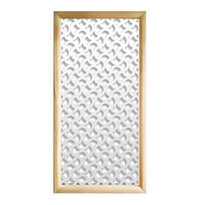 DROPS  - Moduli Decorativi in Legno e PVC Misura: 47x94 cm, Colore: bianco