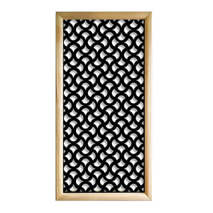 DROPS  - Moduli Decorativi in Legno e PVC Misura: 47x94 cm, Colore: nero