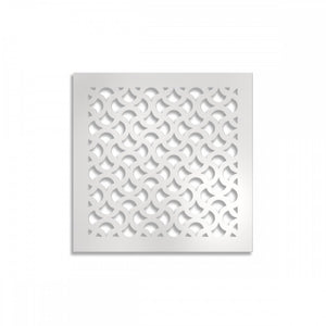 DROPS - Pannello in PVC traforato - Parasole Misura: 73x73 cm, Colore: bianco