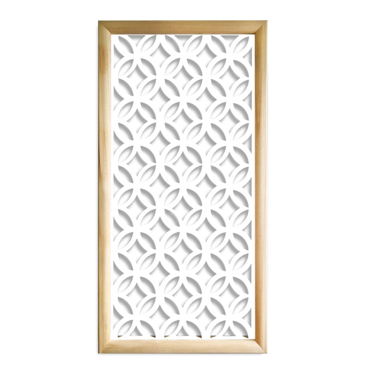 ECLECTIC - Moduli Decorativi in Legno e PVC Misura: 47x94 cm, Colore: bianco