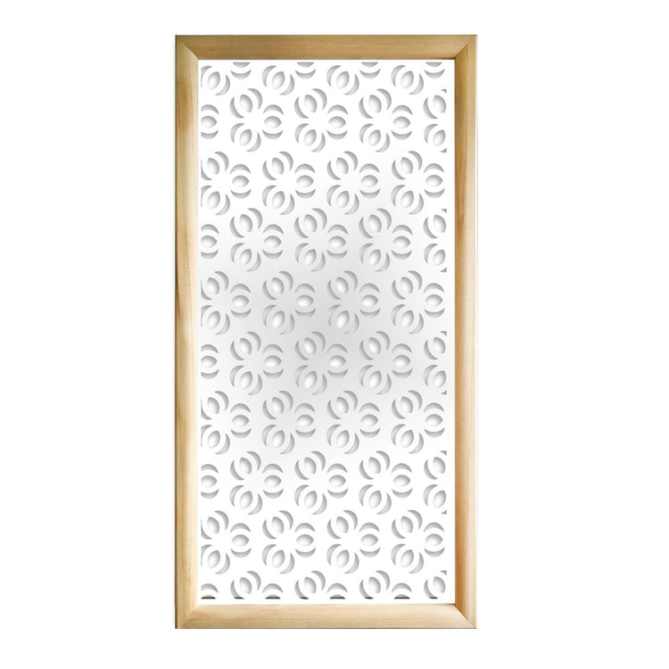 ELLISSE - Moduli Decorativi in Legno e PVC Colore: bianco, Misura: 47x94 cm