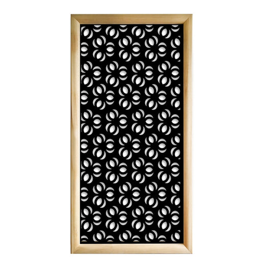 ELLISSE - Moduli Decorativi in Legno e PVC Colore: nero, Misura: 47x94 cm