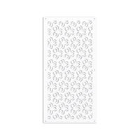 ELLISSE - Pannello in PVC traforato - Parasole Colore: bianco, Misura: 47x94 cm