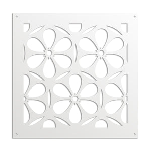 ESAPRIME - Pannello in PVC traforato - Parasole Misura: 98x98 cm, Colore: bianco