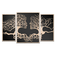 FAMILY 115x70 cm - Quadro arredo LASERCUT composito Legno e PVC Misura: 115x70 cm