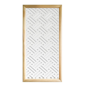 FILOTTO - Moduli Decorativi in Legno e PVC Colore: bianco, Misura: 73x148 cm