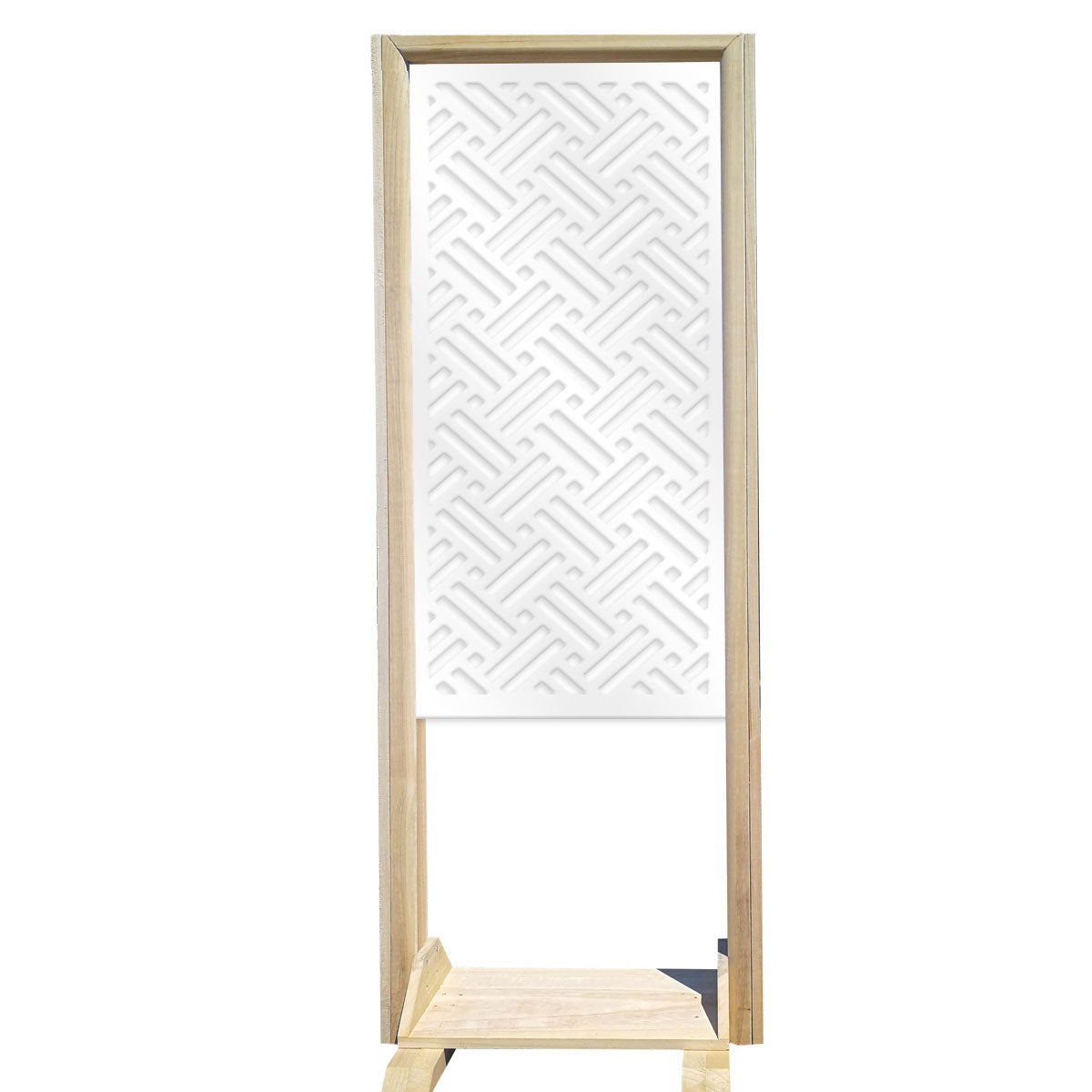 FILOTTO - Separè - Paravento modulabile - 70x190cm - in Legno e PVC Colore: bianco