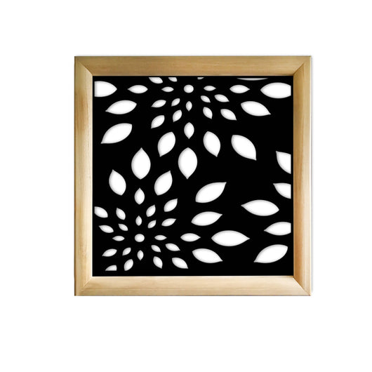 FIREWORKS - Moduli Decorativi in Legno e PVC Colore: nero, Misura: 98x98 cm