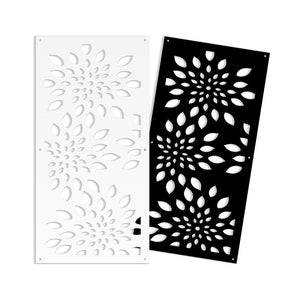 FIREWORKS - Pannello in PVC traforato - Parasole Misura: 50x150 cm, Colore: nero