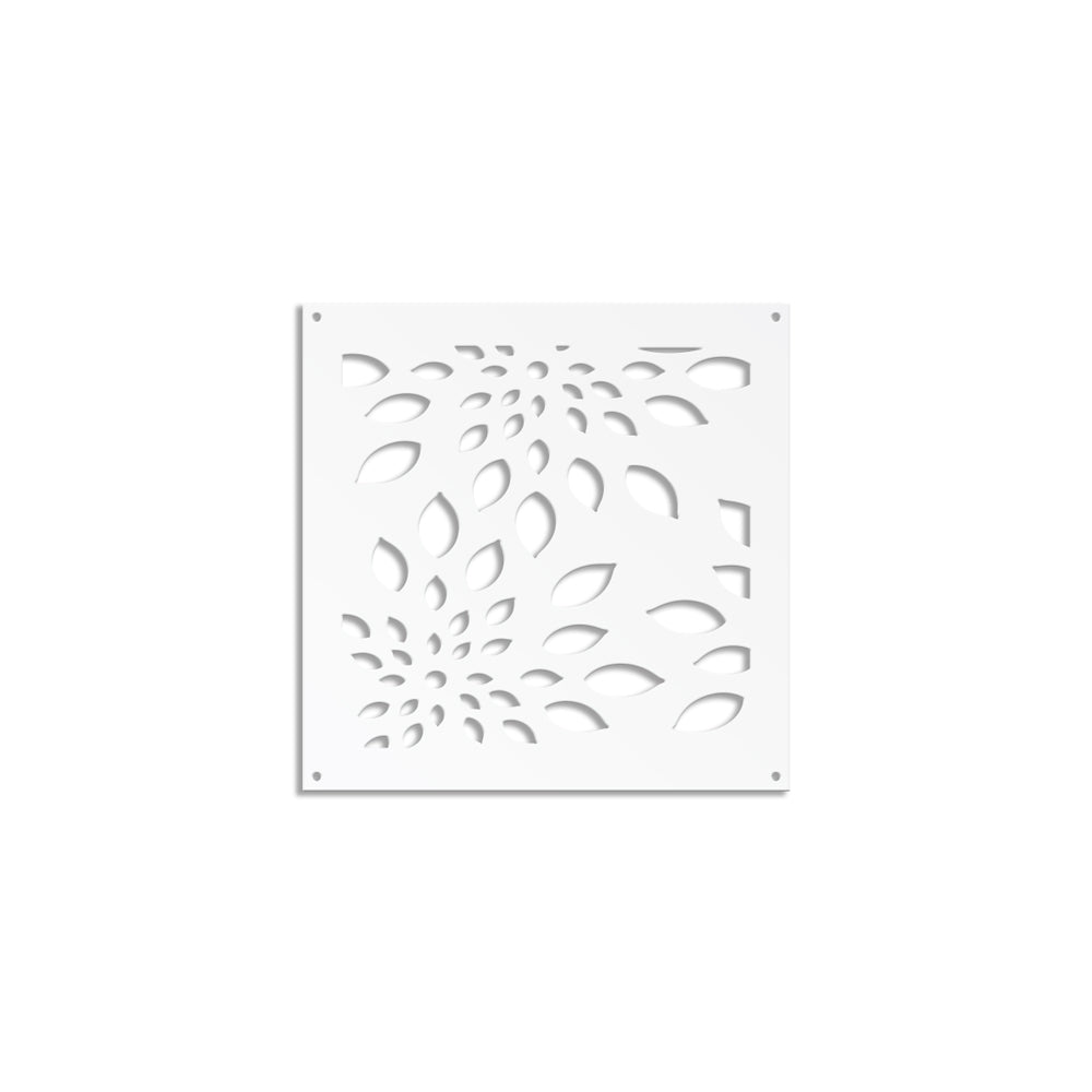 FIREWORKS - Pannello in PVC traforato - Parasole Misura: 98x98 cm, Colore: bianco