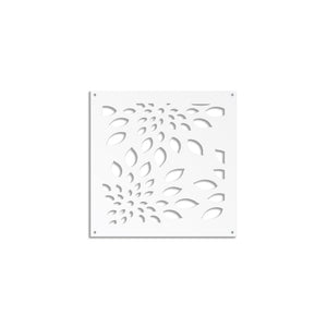 FIREWORKS - Pannello in PVC traforato - Parasole Misura: 98x98 cm, Colore: bianco