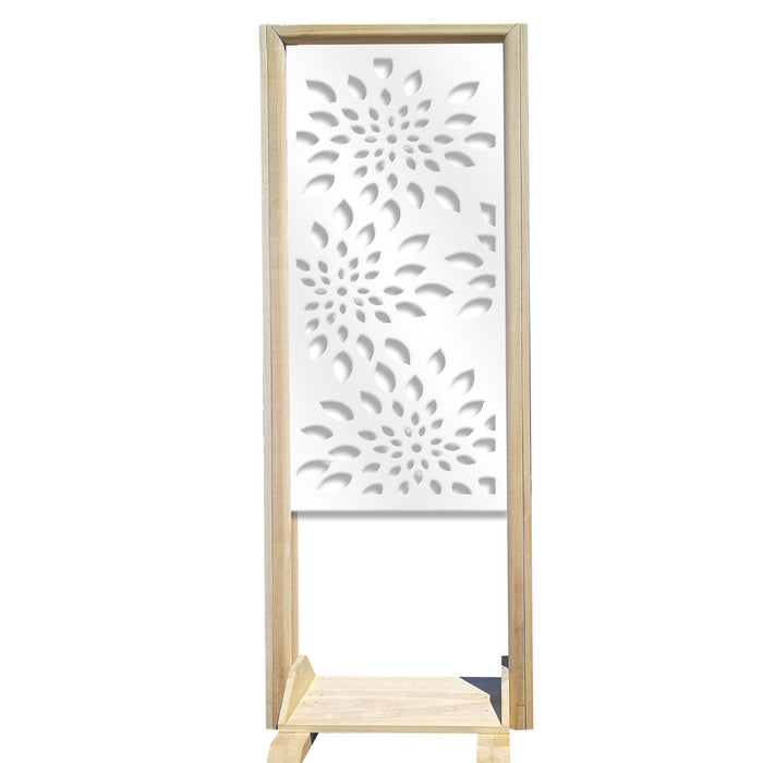 FIREWORKS - Separè - Paravento modulabile - 70x190cm - in Legno e PVC Colore: bianco