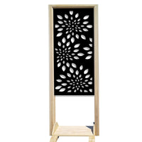 FIREWORKS - Separè - Paravento modulabile - 70x190cm - in Legno e PVC Colore: nero