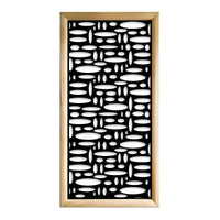 FLASHPOINT - Moduli Decorativi in Legno e PVC Misura: 73x148 cm, Colore: nero