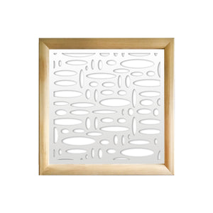 FLASHPOINT - Moduli Decorativi in Legno e PVC Misura: 73x73 cm, Colore: bianco