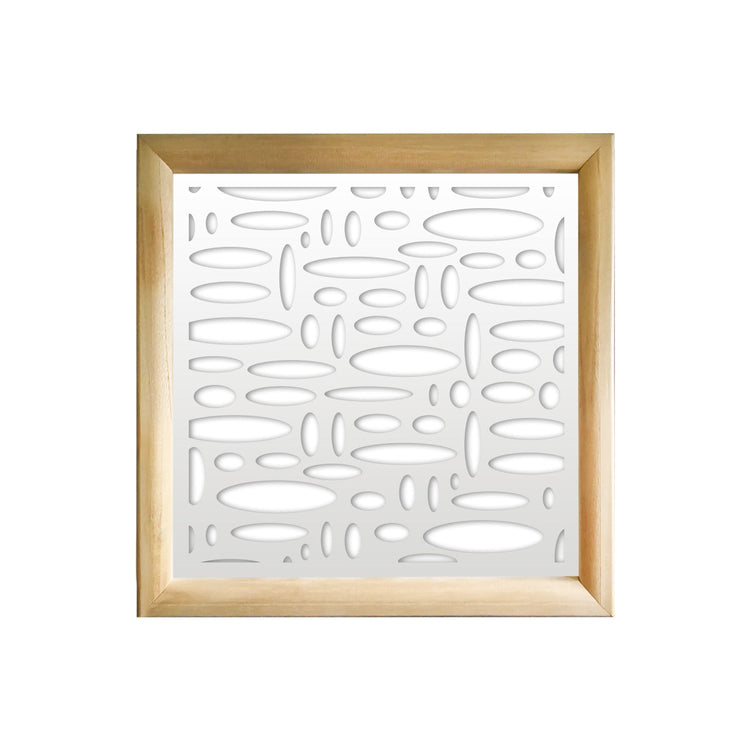 FLASHPOINT - Moduli Decorativi in Legno e PVC Misura: 73x73 cm, Colore: bianco