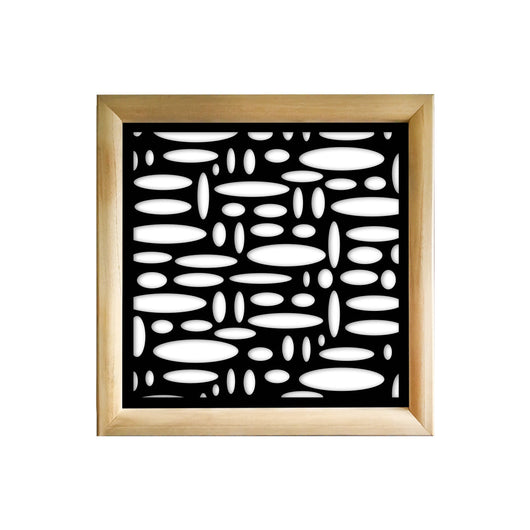 FLASHPOINT - Moduli Decorativi in Legno e PVC Colore: nero, Misura: 48x48 cm