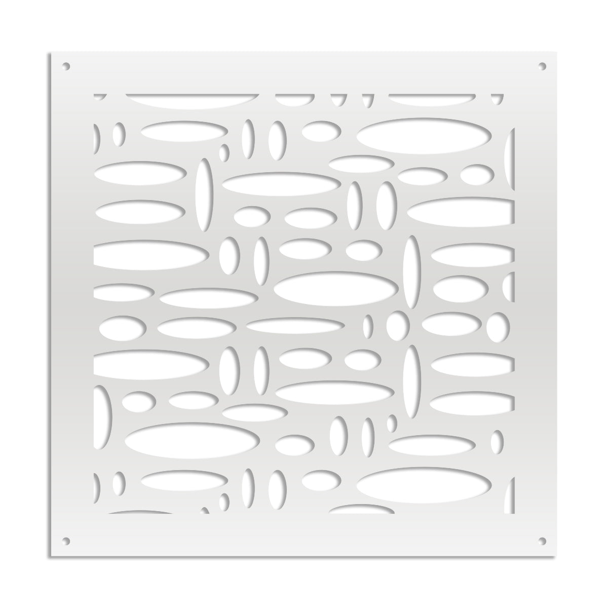 FLASHPOINT - Pannello in PVC traforato - Parasole Misura: 48x48 cm, Colore: bianco