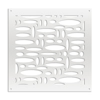 FLASHPOINT - Pannello in PVC traforato - Parasole Misura: 48x48 cm, Colore: bianco