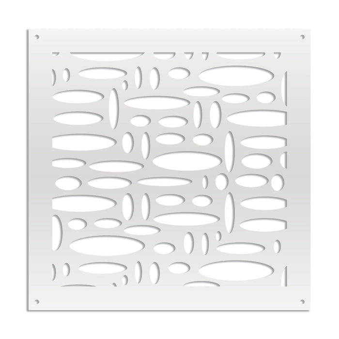 FLASHPOINT - Pannello in PVC traforato - Parasole Misura: 48x48 cm, Colore: bianco