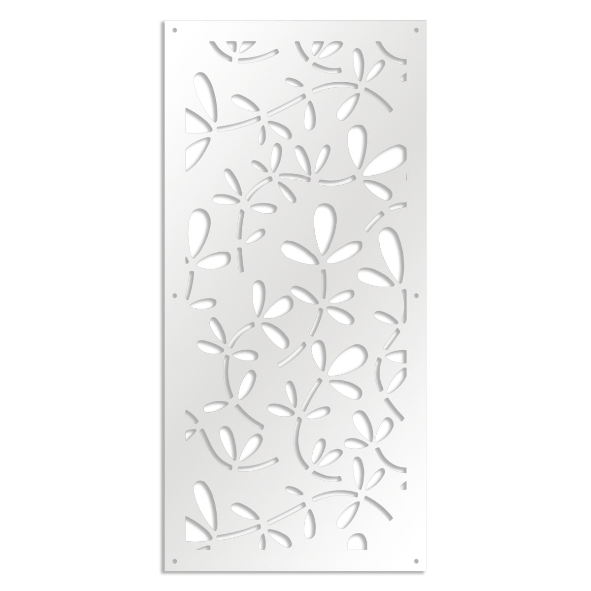 FLOREUS - Pannello in PVC traforato - Parasole Colore: bianco, Misura: 73x148 cm