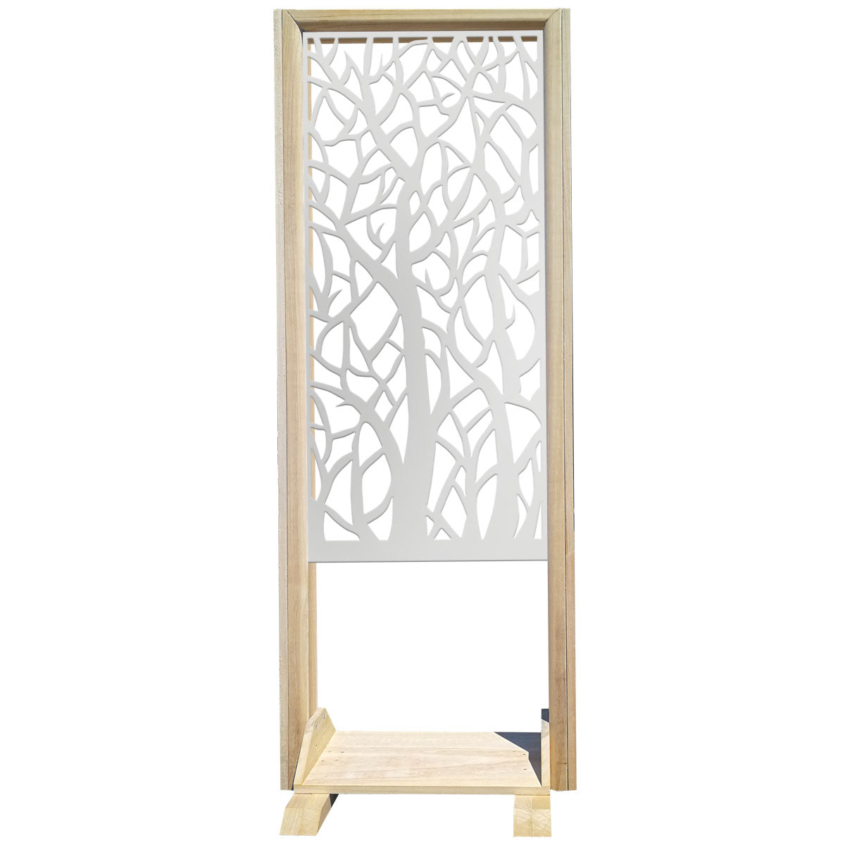 FORESTA - Separè  - Paravento modulabile - 70x190cm - in Legno e PVC Colore: bianco