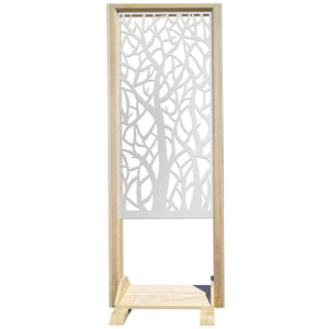 FORESTA - Separè  - Paravento modulabile - 70x190cm - in Legno e PVC Colore: bianco