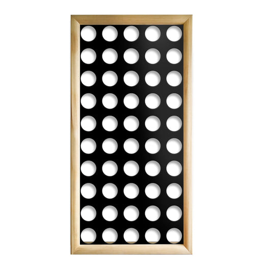 FORI MEDI - Moduli Decorativi in Legno e PVC Colore: nero, Misura: 73x148 cm