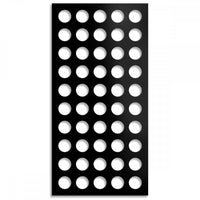 FORI-MEDI - Pannello in PVC traforato - Parasole Misura: 47x94 cm, Colore: nero