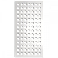 FORI-PICCOLI - Pannello in PVC traforato - Parasole Misura: 47x94 cm, Colore: bianco