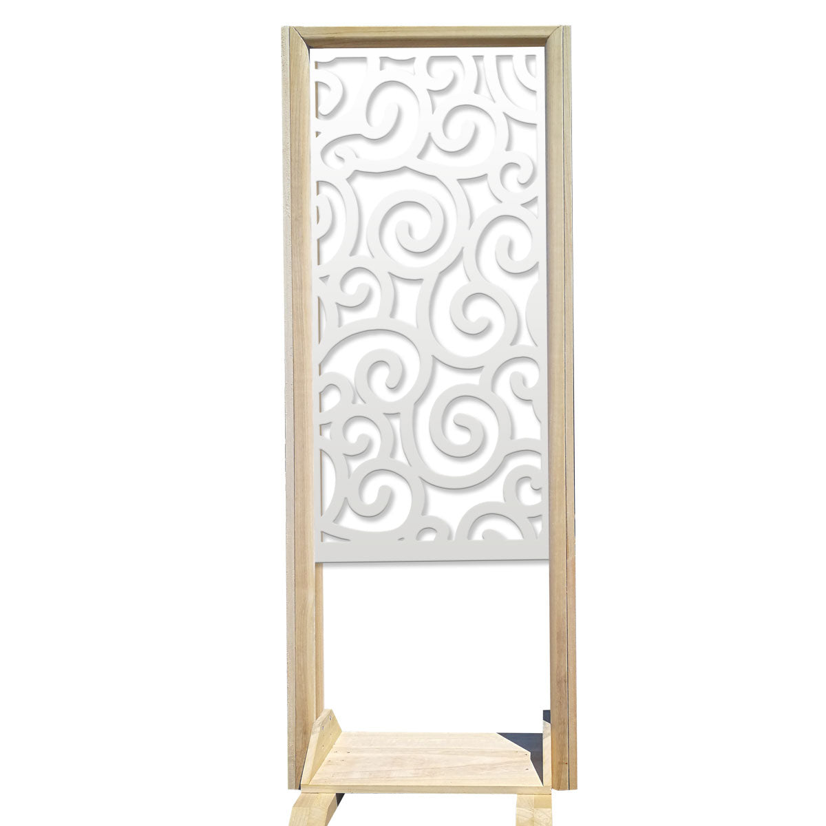 GHIRIGORI - Separè  - Paravento modulabile - 70x190cm - in Legno e PVC Colore: bianco