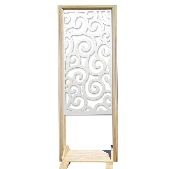 GHIRIGORI - Separè  - Paravento modulabile - 70x190cm - in Legno e PVC Colore: bianco