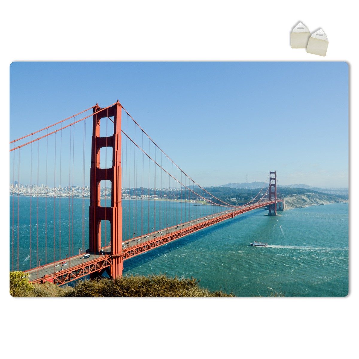 GOLDEN GATE BRIDGE - POSTER in PVC da 3mm Misura: 70x100 cm