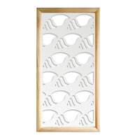 HERMITCRAB - Moduli Decorativi in Legno e PVC Misura: 47x94 cm, Colore: bianco