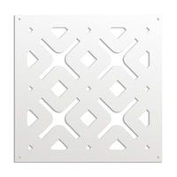 HORIZONTE - Pannello in PVC traforato - Parasole Misura: 48x48 cm, Colore: bianco