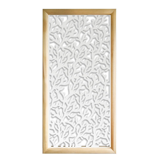 KORAL - Moduli Decorativi in Legno e PVC Colore: bianco, Misura: 73x148 cm