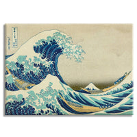 La grande onda di Kanagawa - Quadro Canvas su telaio in legno Misura: 100x70 cm