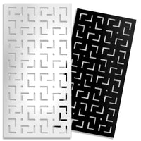 LABYRINTH -M- - Pannello in PVC traforato - Parasole Colore: nero, Misura: 50x150 cm