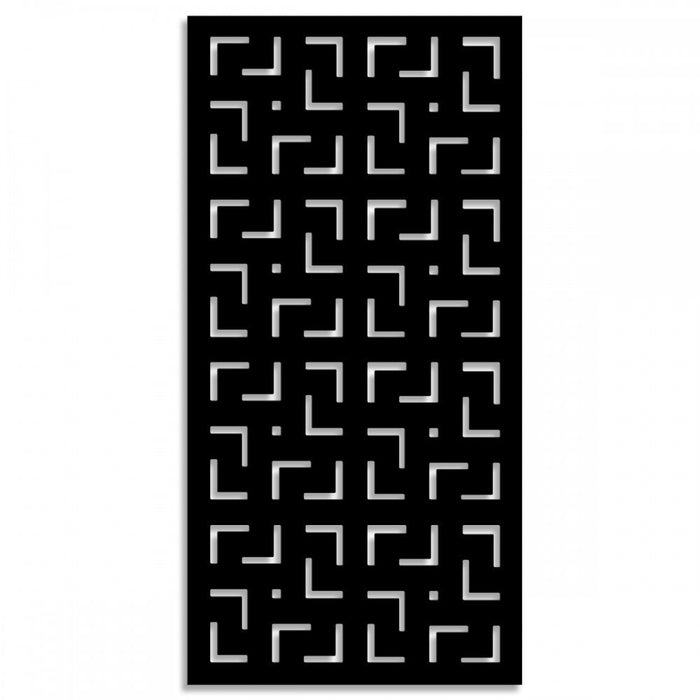 LABYRINTH -M- - Pannello in PVC traforato - Parasole Colore: nero, Misura: 98x198 cm